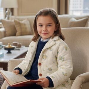 Size 5/6 Fith works floral blazer soft and sweet